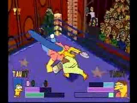 Simpsons Wrestling Krusty